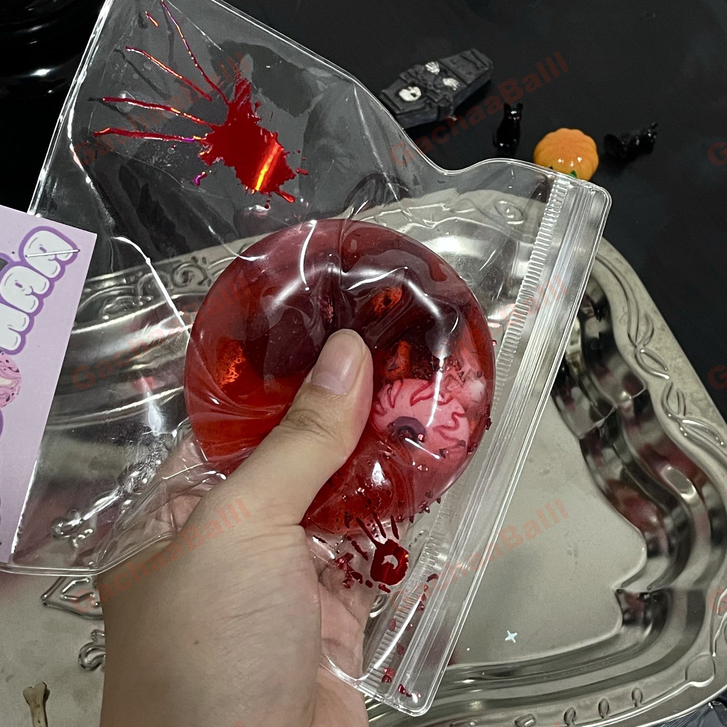 GACHAABALLL™【Transparent Ball Skin TPR】Handmade Stress Ball -Halloween❤ PreOrder