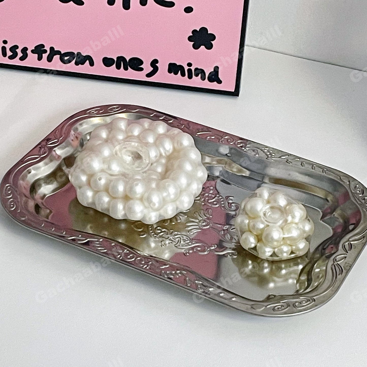 GACHAABALLL™【Transparent Ball Skin TPR】Handmade Stress Ball -Pearl❤ In Stock