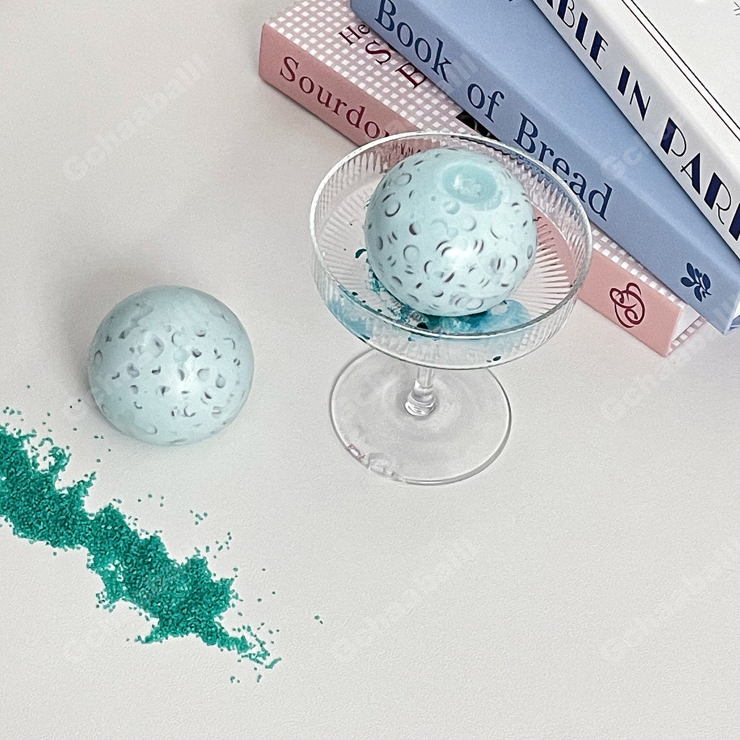 GACHAABALLL™【Transparent Ball Skin TPR】Handmade Stress Ball -Mint Chocolate❤ PreOrder