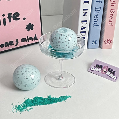 GACHAABALLL™【Transparent Ball Skin TPR】Handmade Stress Ball -Mint Chocolate❤ PreOrder