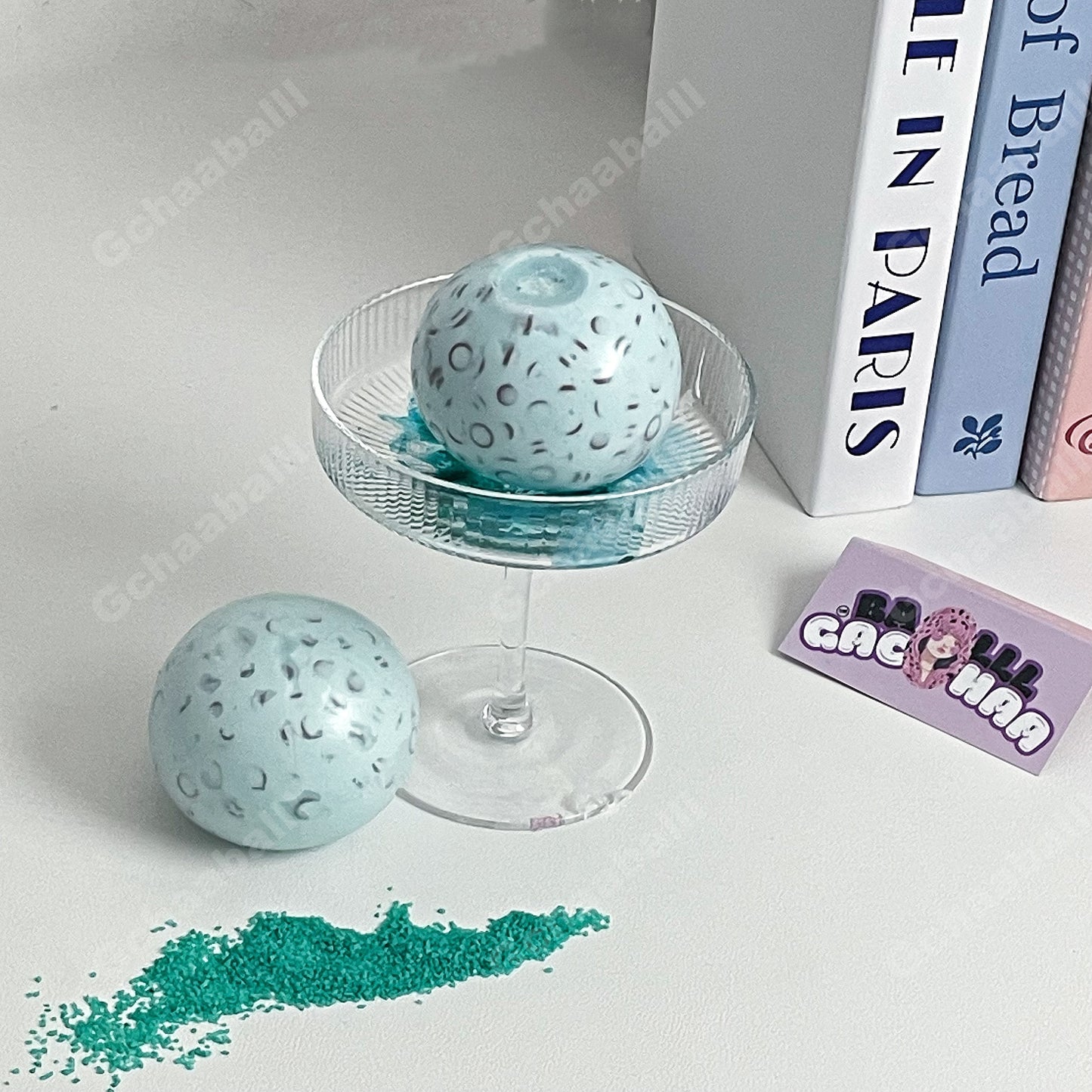 GACHAABALLL™【Transparent Ball Skin TPR】Handmade Stress Ball -Mint Chocolate❤ PreOrder