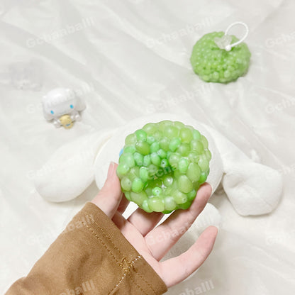 GACHAABALLL™【Transparent Ball Skin TPR】Handmade Stress Ball -Green Grape❤pre order