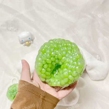 GACHAABALLL™【Transparent Ball Skin TPR】Handmade Stress Ball -Green Grape❤pre order