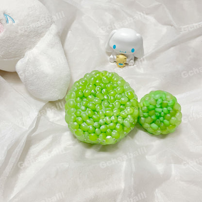 GACHAABALLL™【Transparent Ball Skin TPR】Handmade Stress Ball -Green Grape❤pre order