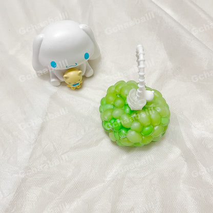 GACHAABALLL™【Transparent Ball Skin TPR】Handmade Stress Ball -Green Grape❤pre order