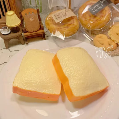 GACHAABALLL™【Transparent Ball Skin TPR】Handmade Stress Ball -Toast❤ PreOrder